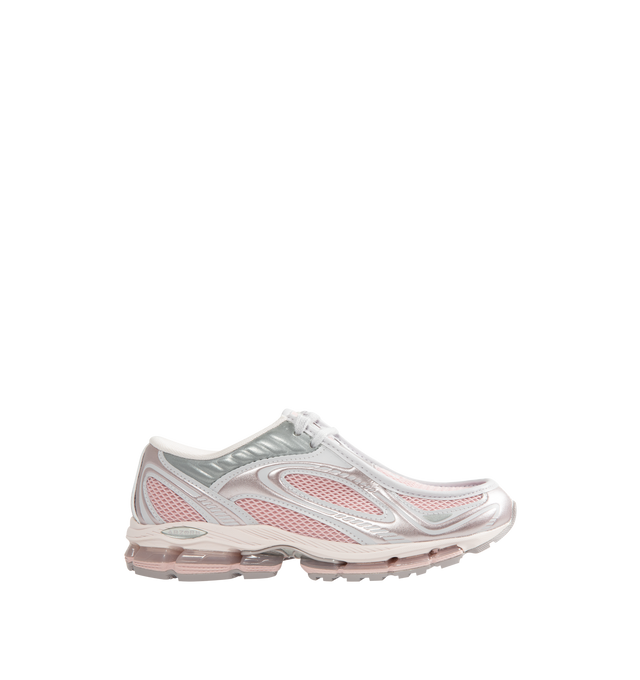 Image 1 of 5 - PINK - New Balance 1890A Sneakers feature a progressive silhouette that blends performance-inspired comfort with an elevated, fashion-forward design. Crafted with a synthetic upper in a Pink Granite and Pink Chalk colorway, this style is equipped with ABZORB midsole cushioning and ABZORB SBS heel technology for enhanced comfort, impact absorption, and stability. Finished with reflective accents, signature N logo embroidery at the toe, and NB-branded patches at the tongue and heel, the 1890A d 