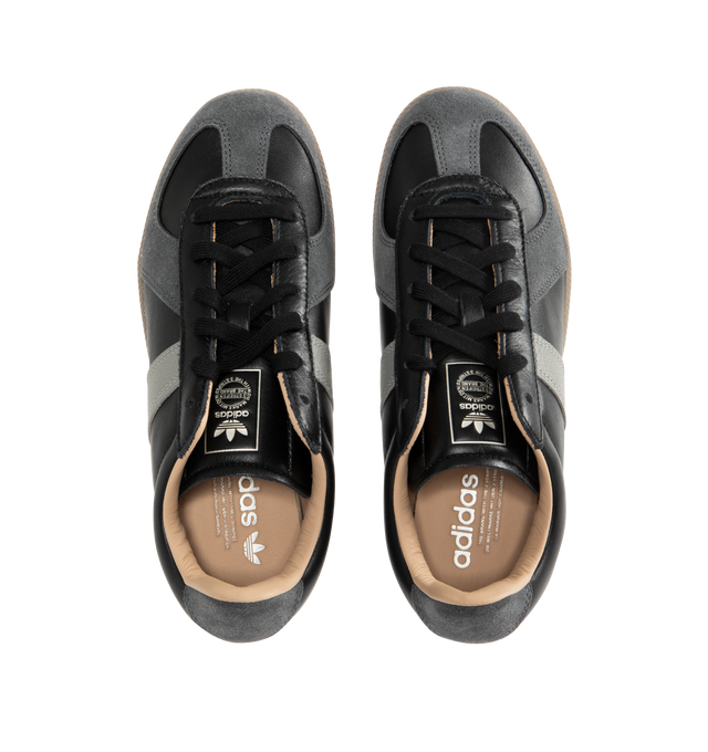 Image 5 of 5 - BLACK - ADIDAS BW Army Sneaker featuring regular fit, laces, leather upper, leather lining, rubber outsole and trefoil branding. 