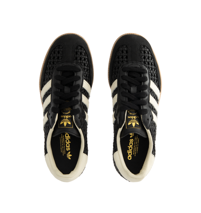 Image 5 of 5 - BLACK - ADIDAS Samba OG Sneaker featuring regular fit, laces, leather and synthetic upper, leather sockliner and rubber outsole. 