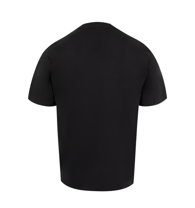 Image 2 of 2 - BLACK - Amiri Oval Logo T-Shirt has a crew neck, a printed logo, and a straight fit. 100% cotton. Made in Italy.  