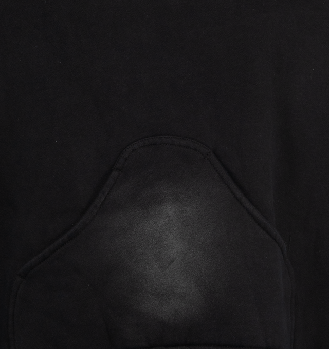 Image 3 of 3 - BLACK - UNTITLED ARTWORKS Consumed Hoodie featuring paneled cotton construction, fading, distressing and raw hems, hood, raglan long sleeves, dropped shoulders, elasticated cuffs and hem, kangaroo-style pocket, straight hem and oversized fit. 100% cotton. 