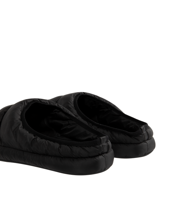 Image 3 of 4 - BLACK - BALENCIAGA Alaska Slipper featuring round toe, open at back, Balenciaga logo printed on the upper and tone-on-tone sole and insole. Upper: polyamide. Sole: TPU. Insole: polyester. Made in Italy. 