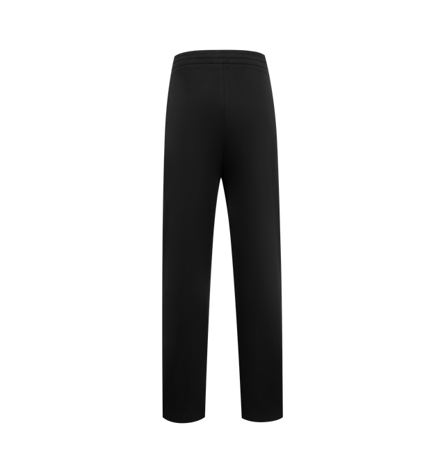 Image 2 of 3 - BLACK - THE ROW Mende Pant featuring front drawstring tie closure, elasticized waistband, side seam pockets and midweight gabardine fabric. 95% cotton, 5% goat cashmere. Made in Italy. 