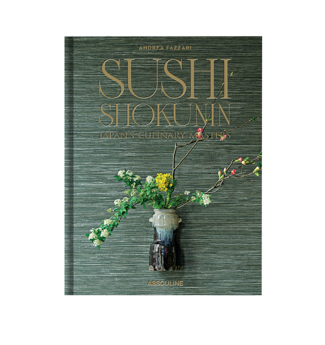 Image 2 of 4 - GREEN - Assouline Sushi Shokunin: Japan's Culinary Masters is a luxury coffee table book that celebrates the artistry, precision, and philosophy of Japan's most revered sushi masters through captivating photography and intimate storytelling. Written and photographed by James Beard Award-winning author Andrea Fazzari, this designer silk hardcover book profiles twenty celebrated shokunin, offering an extraordinary look into the craftsmanship, dedication, and cultural traditions behind one of th 