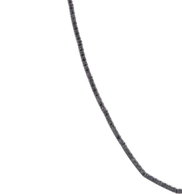 Image 2 of 2 - BLACK - SIDNEY GARBER Lyra Diamond Necklace featuring black diamonds set in delicate bars. Black Diamonds 2.52 Carats. 18k White Gold with Black Rhodium. 15 inches.  Hirshleifers offers a range of pieces from this collection in-store. For personal consultation and detailed information about jewelry, please contact our dedicated stylist team at personalshopping@hirshleifers.com.This item may be restricted for online purchase to international clients. For assistance purchasing this item please  