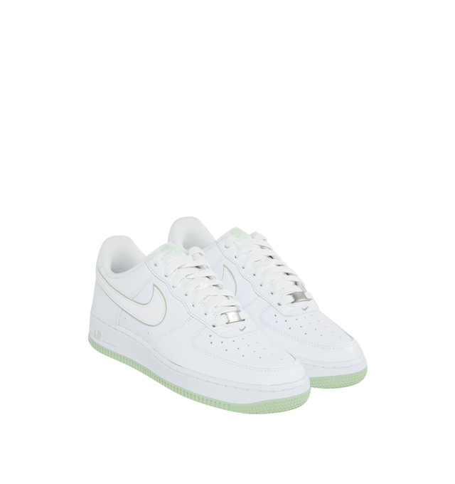 WHITE - NIKE Air Force 1 '07 has rubber outsoles with pivot circles that adds traction and durability with a padded, low-cut collar.