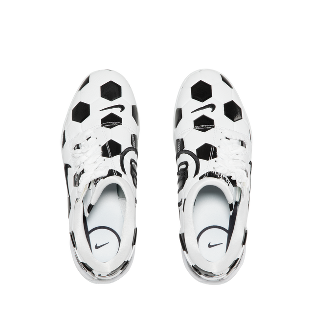 Image 5 of 5 - MULTI - Nike Total 90 Sneakers feature a glossy synthetic leather upper with an iconic quilted design inspired by the original Total 90 soccer boot, asymmetrical ribbon lacing, and a low-profile silhouette. Reimagined for everyday wear, these lifestyle sneakers combine a cushioned foam midsole with a durable rubber outsole for all-day comfort and reliable traction. Main Material: Synthetic Leather. Midsole: Foam. Sole: Rubber. 