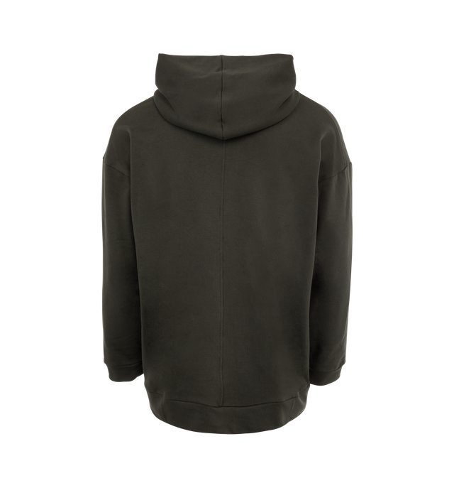 Image 2 of 3 - GREY - The Row Essoni Sweatshirt has an attached hood, a boxy fit, and a kangaroo pocket. 100% cotton. Made in USA.  