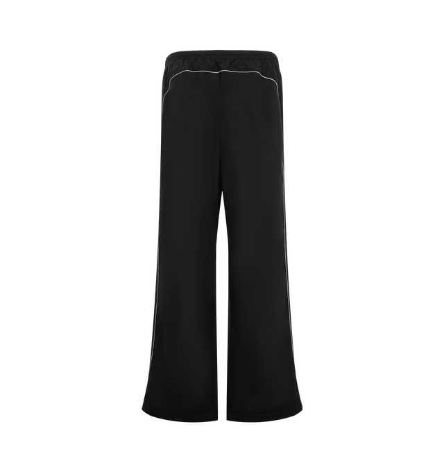 Image 2 of 3 - BLACK - Balenciaga Men's Bodies Tracksuit Pants are crafted from technical cotton poplin and feature a mid-rise silhouette with an elasticated waistband. Reflective piping, two slash pockets, and reflective-effect Bodies artwork printed at the front complete the design. Main Material: 50% Cotton, 50% Polyamide. Lining: 100% Polyester. Made in Italy. 