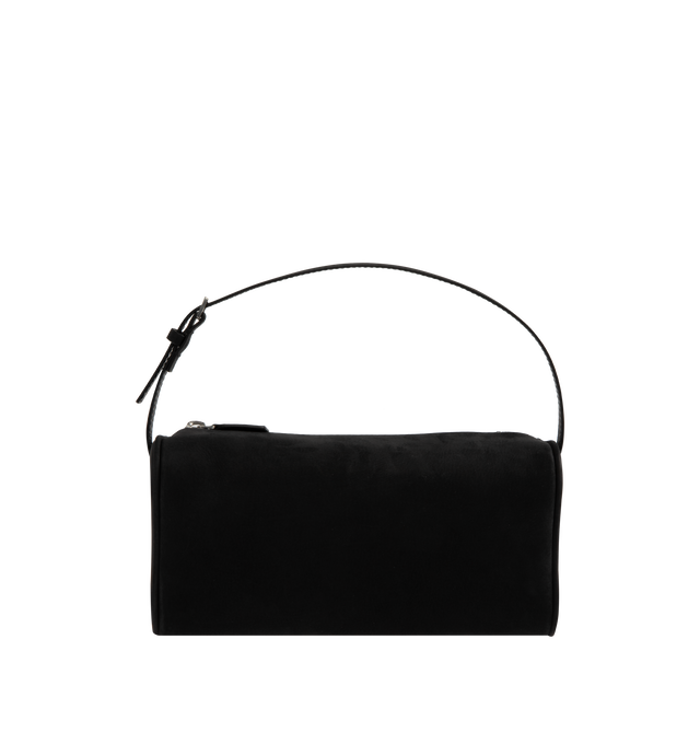 Image 1 of 3 - BLACK - THE ROW 90's Bag in Leather featuring top handle bag in finely grained calfskin leather with softly rounded edges, leather piping and adjustable slim leather strap. 7.7 x 4.5 x 3 in. 100% calfskin leather. Made in Italy. 