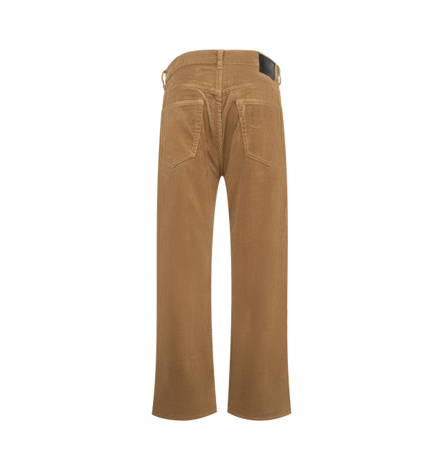 Image 2 of 3 - BROWN - R13 Women's Boyfriend Jean is crafted from corduroy and features the brand's signature relaxed boyfriend silhouette. Designed with a mid-rise waist, classic five-pocket construction, and a straight-leg fit that delivers an effortless, lived-in look. Main Material: Cotton. 