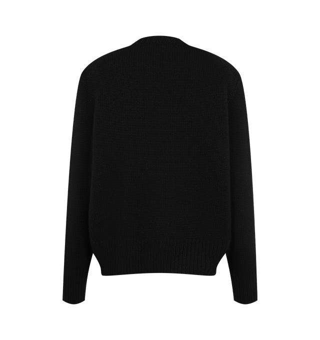 Image 2 of 2 - BLACK - The Row Women's Pato Sweater is crafted from heavyweight cashmere and features a classic crew neckline with ribbed trims at the neckline, cuffs, and hem for a timeless, elevated look. This designer cashmere sweater combines luxurious Italian craftsmanship with exceptional warmth, softness, and everyday versatility, making it an essential cold-weather wardrobe staple. Main Material: 100% Cashmere. Made in Italy. 