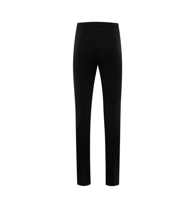 Image 2 of 2 - BLACK - MONCLER Gabardine Pants featuring a high-waisted, slim-fitting silhouette, stretch gabardine and side zipper closure. 95% polyamide/nylon, 5% elastane/spandex. 