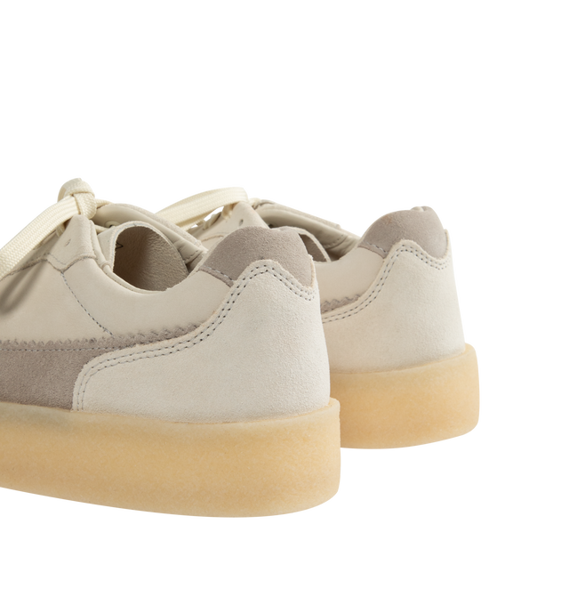 Image 3 of 5 - WHITE - CLARKS Tor 80 Shoe featuring suede uppers, breathable leather lining, natural rubber pebble crepe sole and finished with 2 Clarks Originals fobs (Clarks Originals and Glastonbury Tor). 