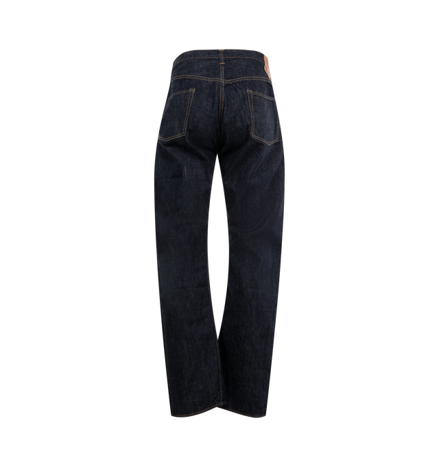 Image 2 of 3 - BLUE - Full Count 0105XX Wide Denim  have a wide silhouette. 100% Zimbabwean cotton. Made in Japan.  