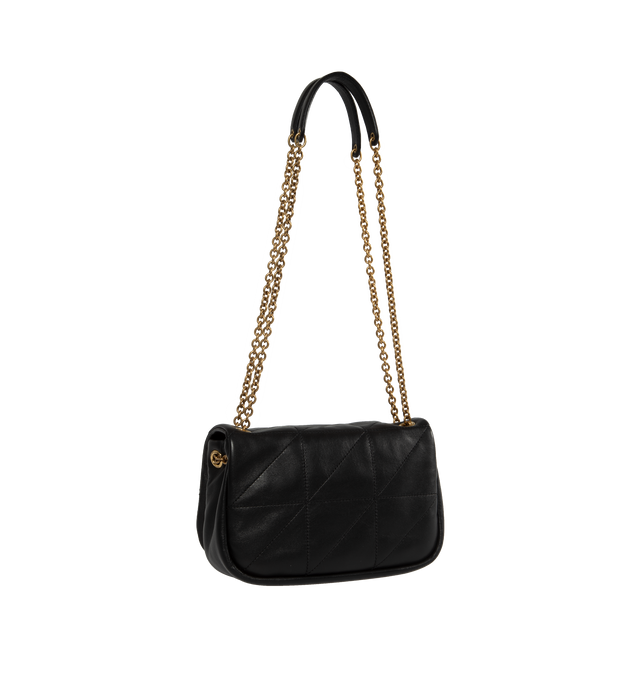 Image 3 of 4 - BLACK - SAINT LAURENT Jamie 4.3 Mini Chain Bag featuring magnetic snap closure, one flat pocket, quilted overstitching and sliding leather and chain strap. 7.9" X 4.7" X 2.8". 100% lambskin. 
