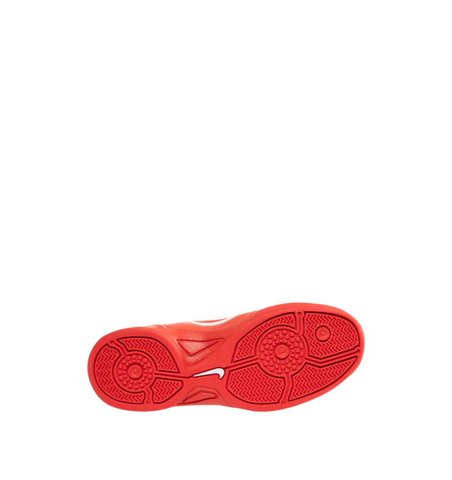 Image 4 of 5 - RED - NIKE Total 90 SE Sneaker featuring authentic soccer style, quilted upper, asymmetrical lacing, flat rubber sole, synthetic leather upper, Total 90 logos on each side and rubber outsole. 