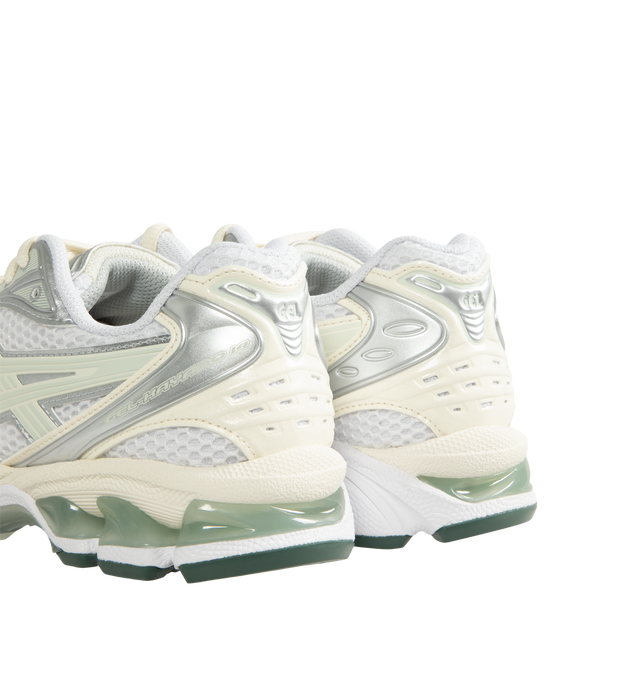 Image 3 of 5 - WHITE - Asics GEL-Kayano 14 Sneakers are lace-up style with rip-stop underlays, GEL cushioning, and TRUSSTIC support system. Unisex style in men's sizing. Imported from Indonesia. 