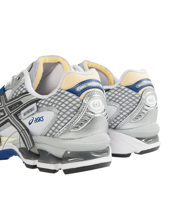 Image 3 of 5 - SILVER - ASICS GEL-Nimbus 10.1 Sneaker featuring mesh and textile upper with rubber sole, lace-up front, padded mesh tongue with logo detail and padded low-cut collar.  