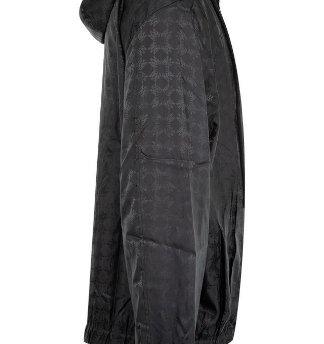 Image 3 of 3 - BLACK - Amiri Mens MA Quad Windbreaker is crafted from nylon. Features a zip-front closure, side welt pockets, and signature MA Quad logo at the chest. Main Material: 100% Nylon. Made in Italy. 