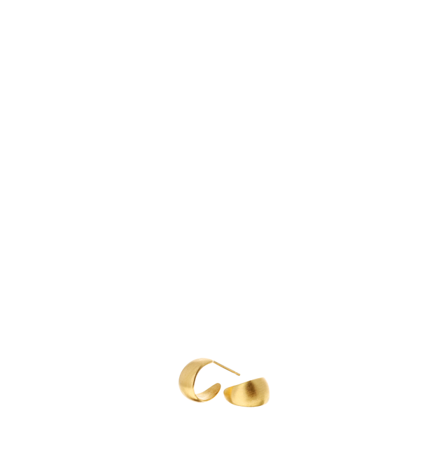 Image 1 of 2 - GOLD - Eli Halili 22K Gold Wide Hoop Earrings are handcrafted from solid 22K yellow gold and feature an open graduated hoop silhouette with an 8mm width for a bold yet timeless look. Designed and hand forged in New York, these designer fine jewelry earrings showcase Eli Halili's signature artisanal craftsmanship and organic aesthetic, creating an elegant statement for everyday wear or special occasions. Main Material: Solid 22K Yellow Gold. Width: 8 mm.For personal consultation and detailed i 