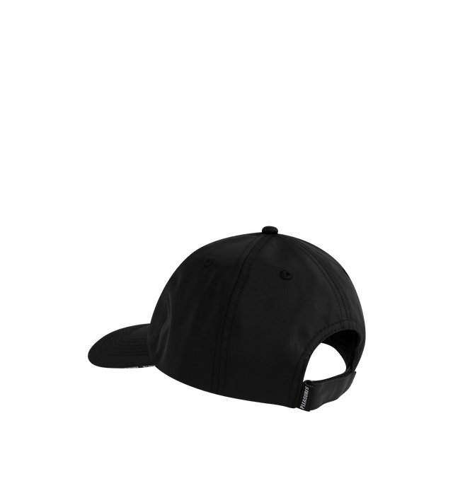 Image 2 of 2 - BLACK - PLEASURES Impact Sport Cap featuring 6-panel cap, embroidered eyelets, front embroidered logo and curved brim. Nylon.  