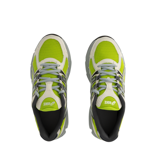 Image 5 of 5 - GREEN - ASICS Mens GEL-STRATUS MC Sneakers feature a breathable air mesh upper with synthetic leather overlays inspired by the GEL-STRATUS 4 running shoe. Designed with rearfoot GEL technology for enhanced cushioning, a GEL-JOG MC-inspired midsole, lace-up closure, and a durable rubber outsole. Upper: Air Mesh and Synthetic Leather; Midsole: Rearfoot GEL Technology; Outsole: Rubber. Imported 