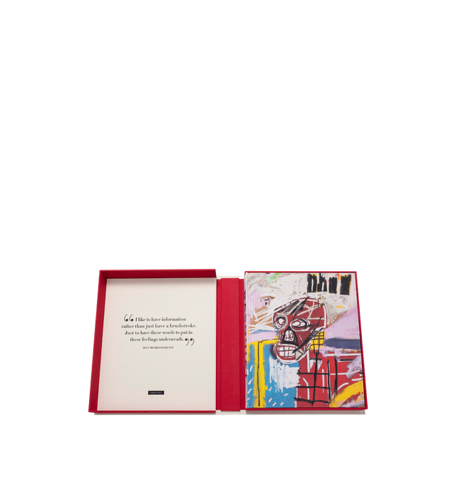 Image 5 of 7 - NEUTRAL - Assouline Basquiat: The World of Jean-Michel is a luxury coffee table book that explores the life, work, and enduring legacy of Jean-Michel Basquiat through rare archival photography, iconic artworks, and insightful commentary from leading contributors. Presented in a handcrafted luxury canvas clamshell case, this Ultimate Collection volume celebrates one of contemporary art's most influential figures, making it an exceptional addition to any art or design library. Hardcover in a Lu 