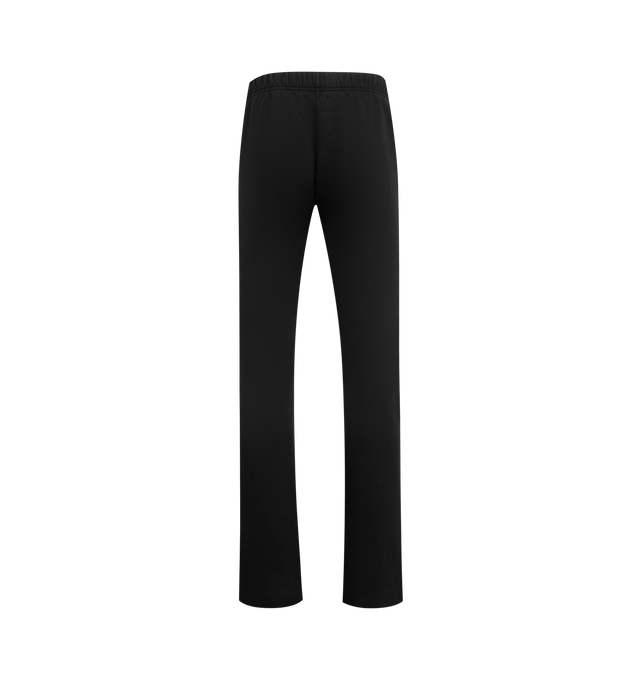 Image 2 of 3 - BLACK - GALLERY DEPT. Logo Sweatpant featuring cotton-jersey jogging bottoms, relaxed fit, elasticated drawstring waistband, two side slip pockets, French logo typographic print at front, bootcut leg and jersey texture. 100% cotton. Made in USA. 