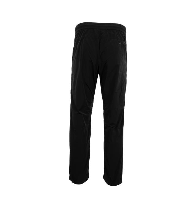 Image 2 of 3 - BLACK - C.P. COMPANY Chrome-R Loose Cargo Pants featuring adjustable drawstring waistband, button and zip fastening, side pockets, cargo flap pockets with Lens detail, back flap pocket with embroidered logo patch, mesh lining, garment dyed and loose fit. 