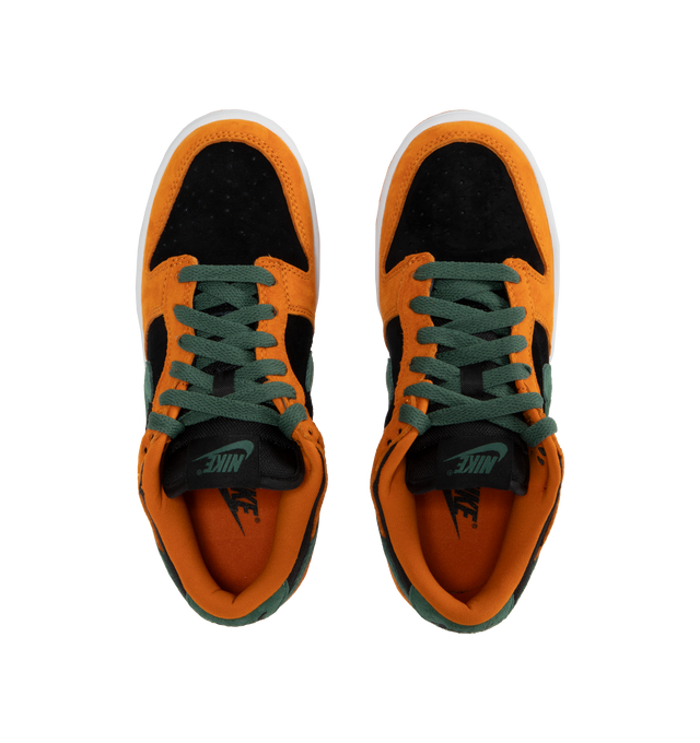 Image 5 of 5 - ORANGE - Nike Dunk Low SP Sneakers (Mens) is a lace-up style with Nike swooshes at the sides, suede uppers, and mesh tongues.  