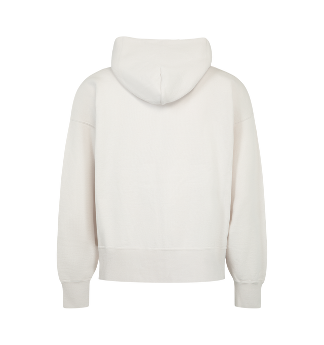 Image 2 of 2 - CREAM - Visvim Court Hoodie F.Z. is crafted from custom cotton and features a full-zip front closure, an attached hood, and a relaxed everyday silhouette. Designed with a custom zip fastener and finished with a one-wash treatment for a soft, broken-in feel, this premium essential reflects Visvim's signature focus on quality materials and craftsmanship. Main Material: 100% Cotton. Made in Japan. 