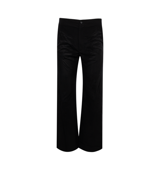 BLACK - DIESEL P-Stanly-A Trousers featuring regular fit, button and zip fly, slant pockets and back buttoned welt pockets. 84% virgin wool.
