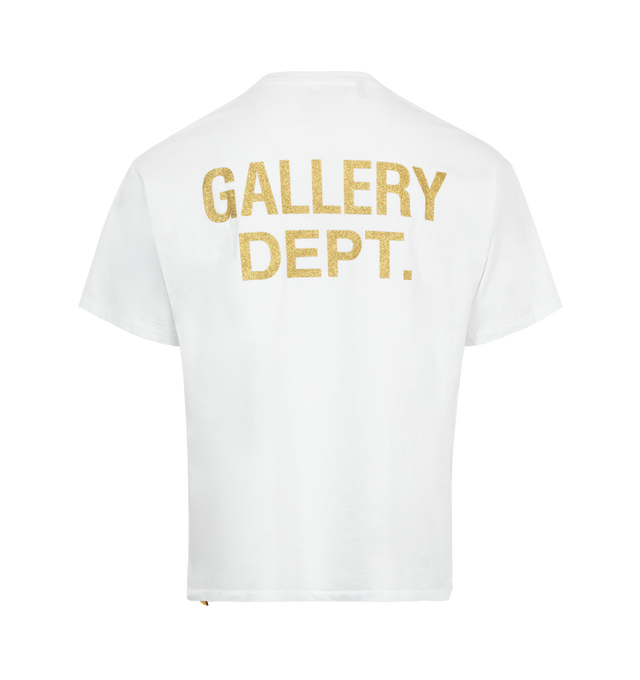 Image 2 of 3 - WHITE - Gallery Dept. L.A. Riot T-Shirt has a crew neck, printed artwork, and ribbed trims. 100% cotton. Made in USA.   