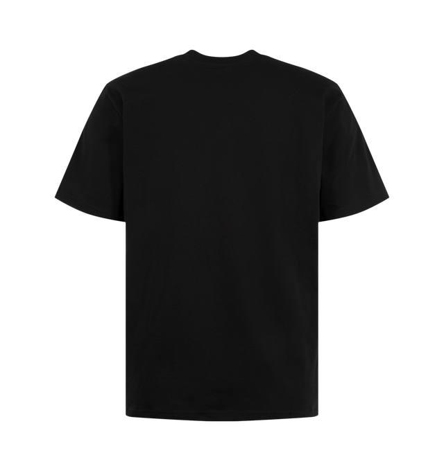 Image 2 of 2 - BLACK - Carhartt WIP Men's S/S Heart II Hartt T-Shirt is crafted from lightweight cotton and features a loose-fit silhouette, short sleeves, a graphic print, and a signature woven heart patch. Designed for everyday wear, this casual essential combines soft comfort with distinctive Carhartt WIP branding. Main Material: 100% Cotton.  