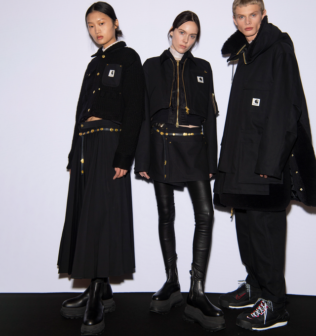 CANVAS PARKA WITH FLEECE TRIM