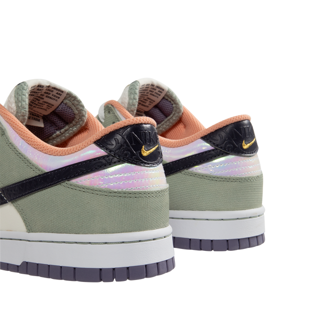 Image 4 of 6 - MULTI - NIKE Dunk Low Retro SE Sneaker inspired by the vibrant heritage of New Orleans featuring padded collar, perforated toe box, foam midsole and rubber outsole. 