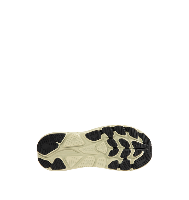 Image 4 of 5 - BROWN - HOKA Clifton 10 Sneaker featuring jacquard knit, reflective upper details, smooth MetaRocker, rearfoot-focused Active Foot Frame, CMEVA midsole, molded EVA sockliner and inherently durable abrasion rubber. 