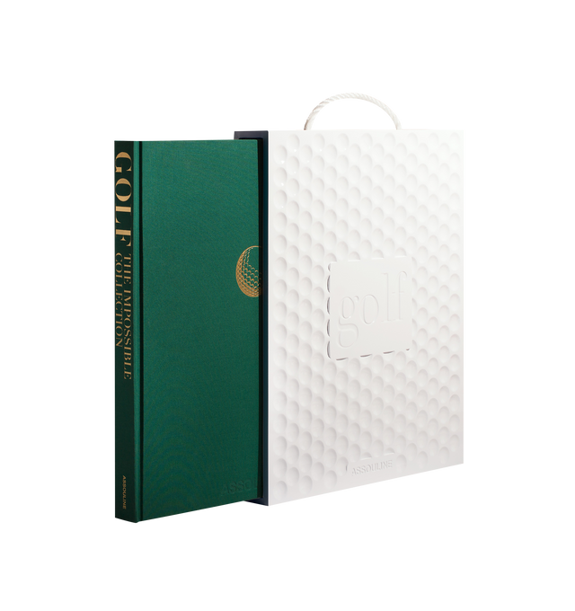 Image 3 of 4 - WHITE - Assouline Golf: The Impossible Collection is a luxury coffee table book that celebrates the world's 100 most significant golf courses through expert storytelling, rare photography, and archival imagery. Written by acclaimed golf journalist George Peper, this handcrafted Ultimate Collection volume explores legendary courses, iconic tournaments, and the rich history of the game, making it an exceptional collector's edition for golf enthusiasts and design lovers alike. Presented in a han 