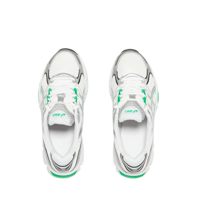Image 5 of 5 - WHITE - Asics Men's GEL-STRATUS MC Sneakers feature an air mesh upper with synthetic leather overlays for breathable comfort, durability, and a technical-inspired look. Drawing from the brand's 2010s running heritage, these lifestyle sneakers combine rearfoot GEL technology with a cushioned midsole for enhanced shock absorption and everyday comfort. Main Material: Synthetic Leather and Mesh. Sole: Rubber.  