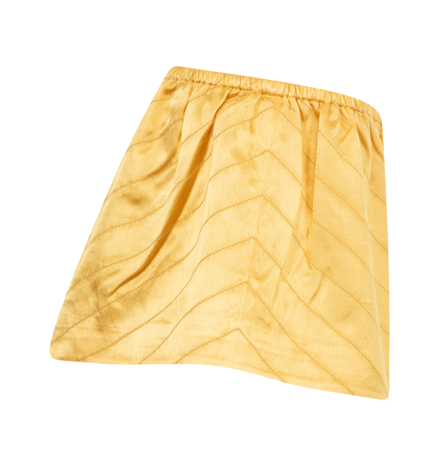 Image 3 of 3 - GOLD - Bode Goldenrod Shorts are a pull-on style with an elastic waistband. 100% viscose  