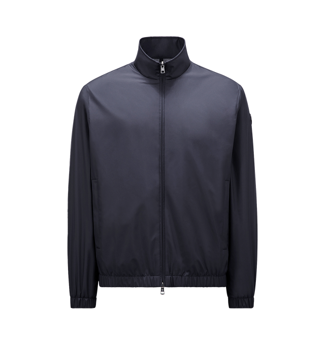 Image 1 of 1 - NAVY - MONCLER Meidassa Jacket featuring Airsoft, water-repellent main fabric, cotton jersey lining, zipper closure, zipped pockets, adjustable cuffs and leather logo patch. 100% polyester.  