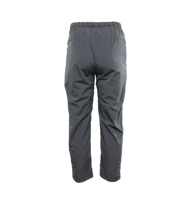 Image 2 of 4 - GREY - TEATORA relaxed fit pants crafted from polyester fabric with an elasticated waistband, two slash pockets on front, two zipper pockets on back and elasticated cuffs.  