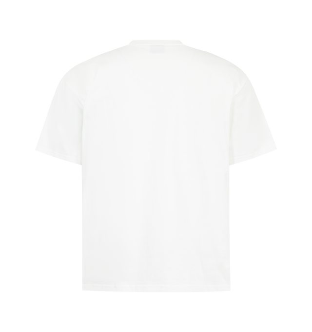 Image 2 of 2 - WHITE - PLEASURES X Tee featuring relaxed fit, short sleeves, crew neckline and screen-printed logo. 100% cotton. 