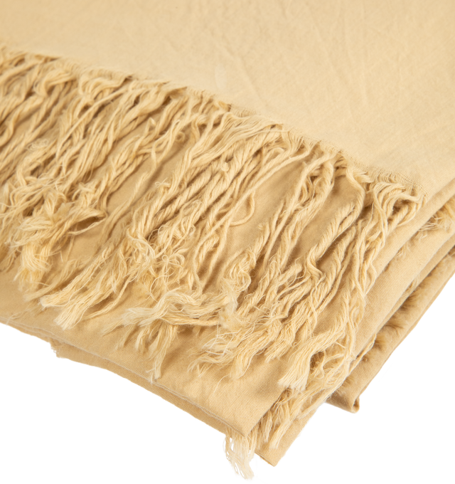 Image 2 of 2 - BROWN - THE ROW Parla Scarf featuring long lightweight scarf in cotton with fringed finish. 100% cotton. Made in Italy. 