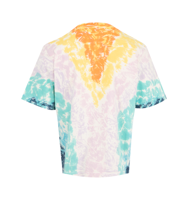 Image 2 of 2 - MULTI - Casablanca Surf Trip Printed Oversized Tie Dye Tee featuring screen printed front graphic, short sleeves and crew neck. 100% cotton. Made in Portugal. 