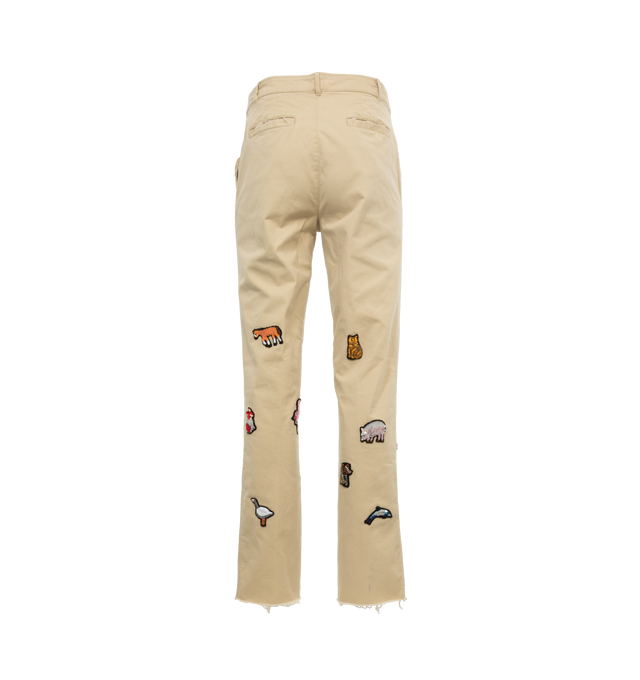 Image 2 of 4 - NEUTRAL - LIBERTINE NOAH'S CHINOS featuring belt loops, back welt pockets, hook-and-eye closure and zip fly. 97% cotton, 3% elastane. 