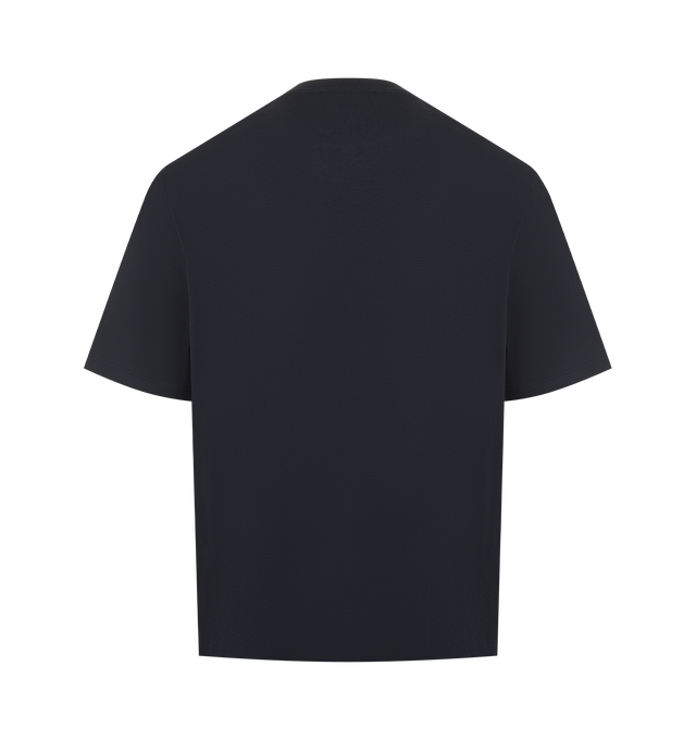 Image 2 of 2 - NAVY - LOEWE Loose fit T-shirt in lightweight cotton featuring a cat eye and Anagram embroidery on the chest, loose fit, regular length, crew neck and ribbed collar. Cotton. Made in Portugal. 