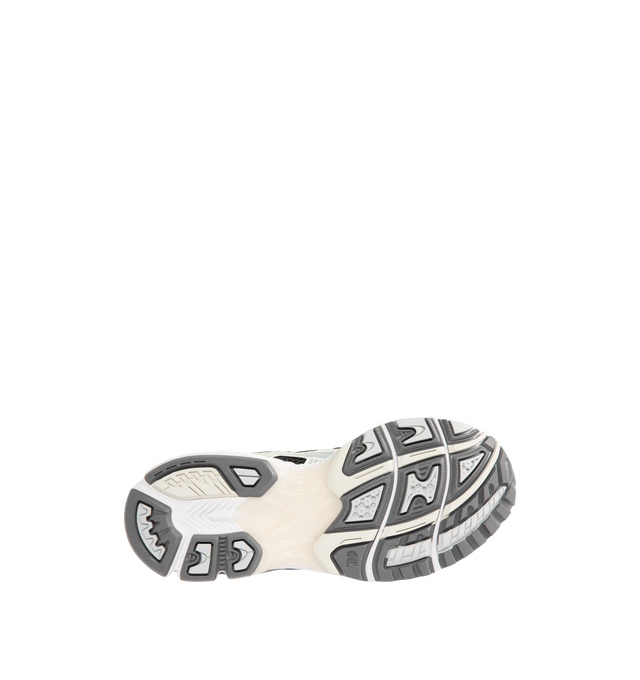 Image 4 of 5 - GREY - Asics GEL-Kayano 14 Sneakers are lace-up style with rip-stop underlays, GEL cushioning, and TRUSSTIC support system. Unisex style in men's sizing. 