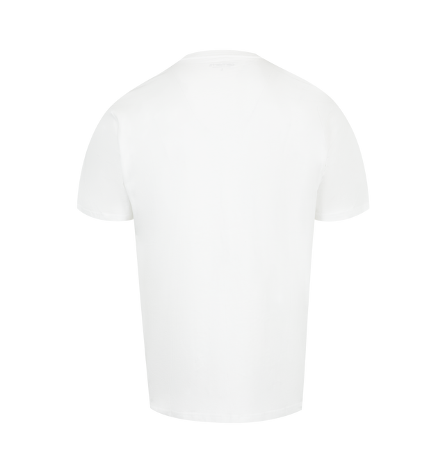 Image 2 of 2 - WHITE - CARHARTT WIP Pocket T-Shirt has a crew neck, chest pocket, and signature logo patch. 100% cotton.  